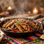 Uncle Julio's menu prices 2026, sizzling fajitas skillet with tableside guacamole