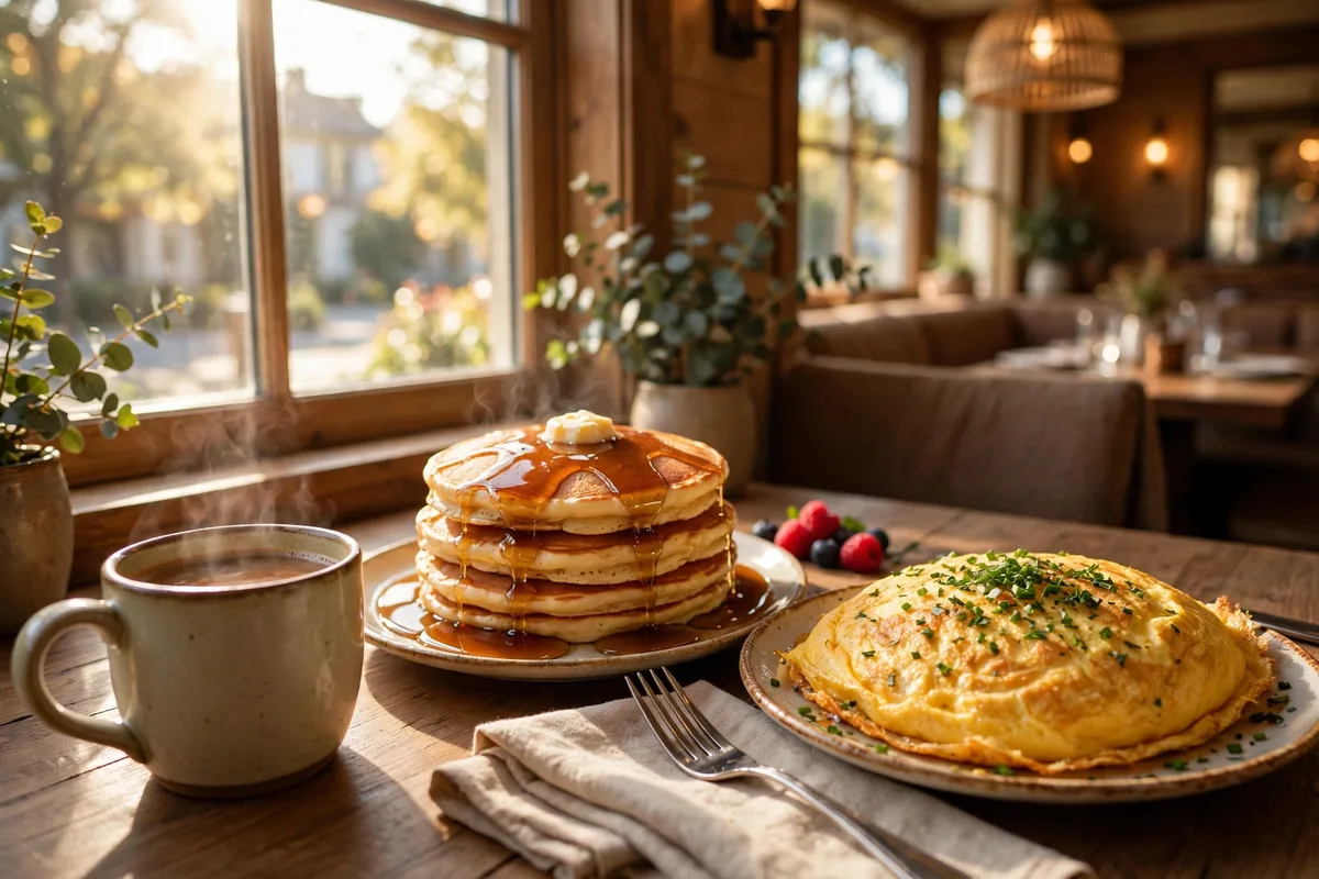 Village Inn locations near me, cozy family breakfast restaurant storefront