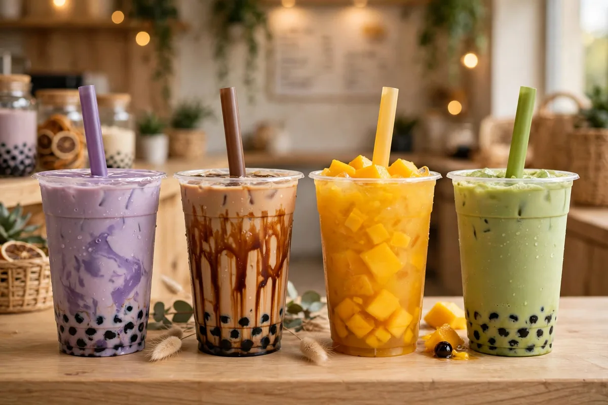 Vivi Bubble Tea menu prices 2026: colorful boba milk tea drinks