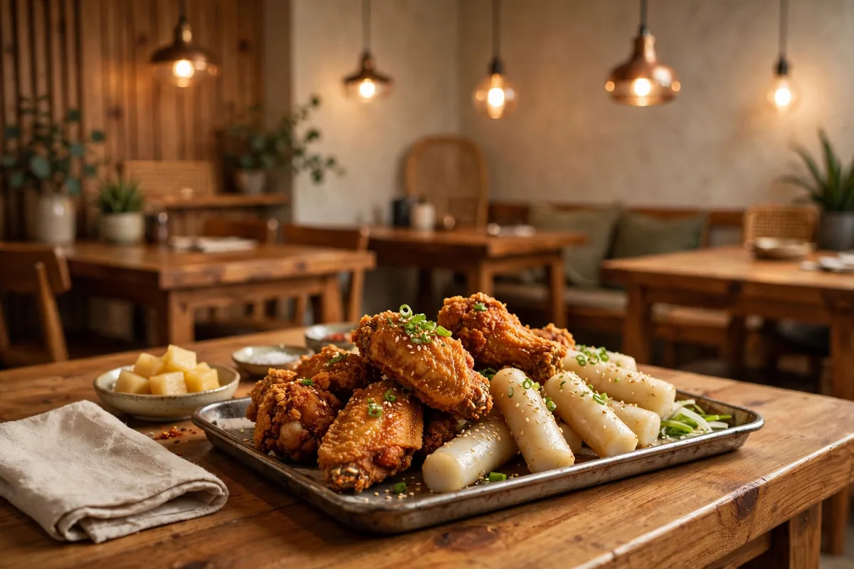 Vons Chicken menu prices 2026 Korean fried chicken restaurant interior
