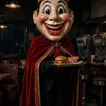 The Burger King mascot through history: creepy King, retired 2011, comeback 2015.