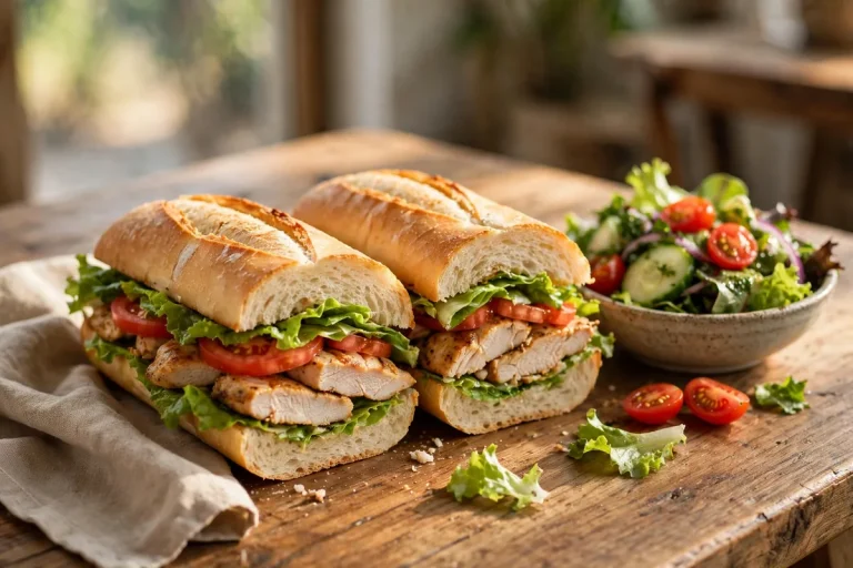 Which Wich menu calories: sandwich with salad