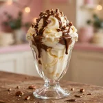 Whit's Frozen Custard menu 2026: frozen custard sundae with hot fudge and pecans
