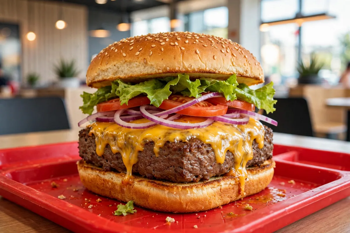 Who owns Wendy's: square burger at a Wendy's restaurant