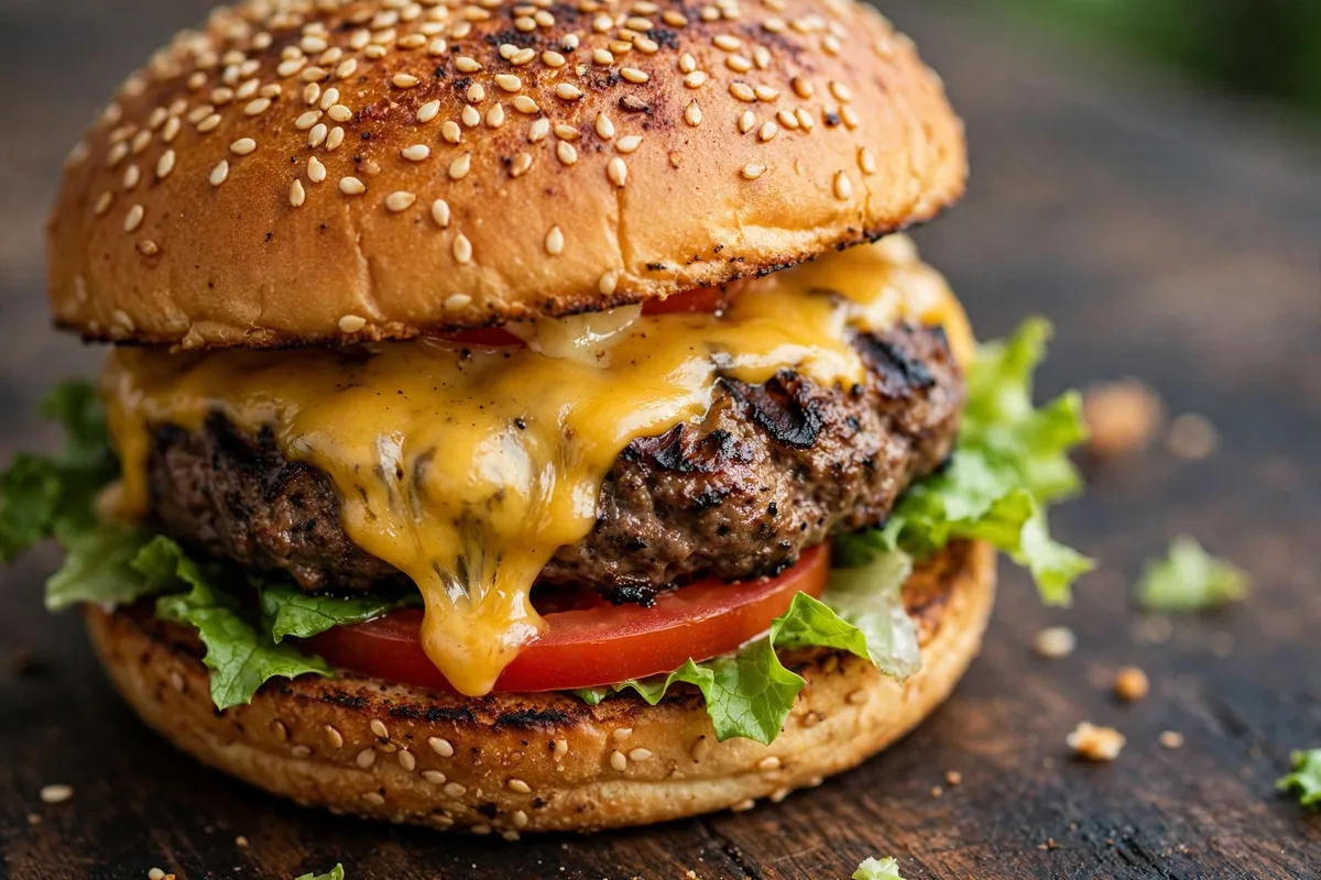 Flame-grilled Whopper cheeseburger for the Burger King Whopper Detour article