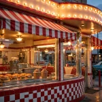 Why Wendy's is called Wendy's - vintage 1969 burger restaurant storefront at dusk