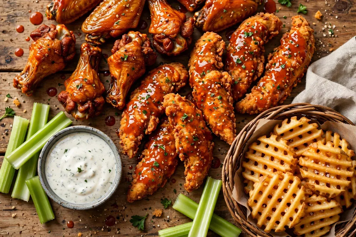 Wings Over menu prices 2026 buffalo wings tenders meal