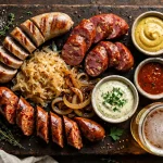Wurstkuche menu prices 2026 - grilled sausages, Belgian fries and beer
