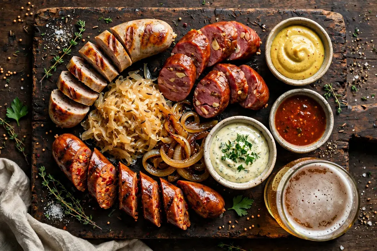 Wurstkuche menu prices 2026 - grilled sausages, Belgian fries and beer