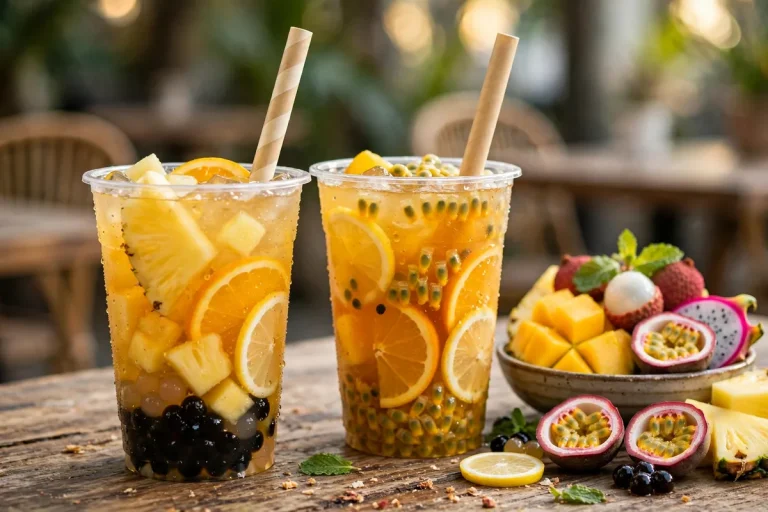 Yifang fruit tea menu 2026 fresh Taiwanese fruit tea drinks with boba