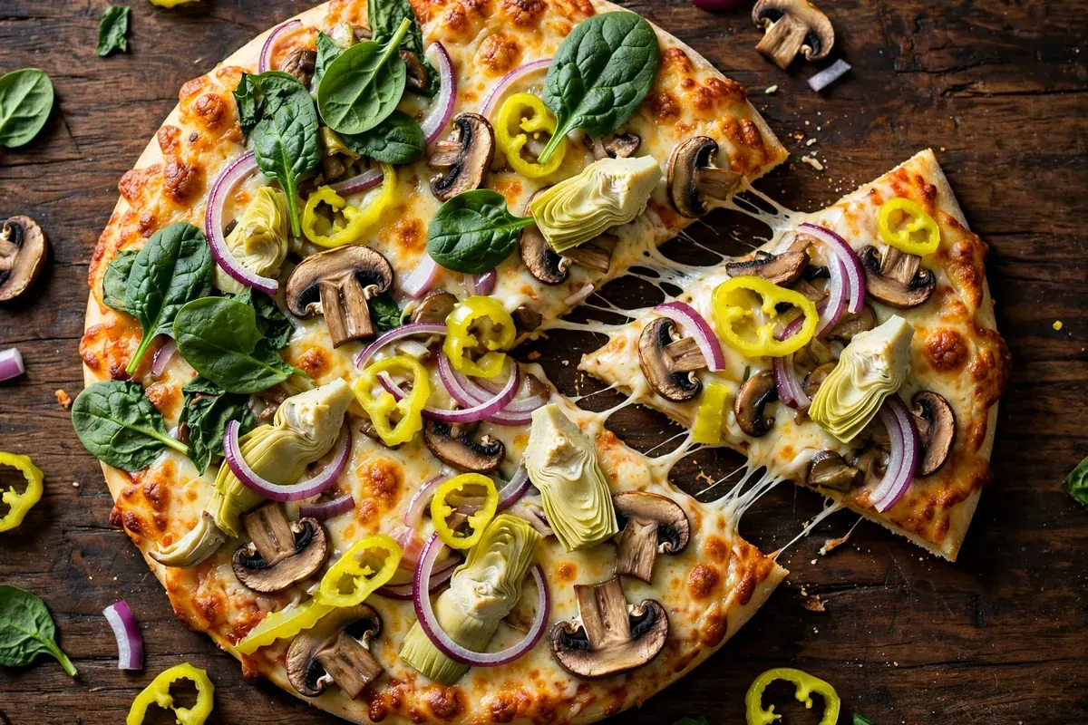 Your Pie calories veggie pizza slice