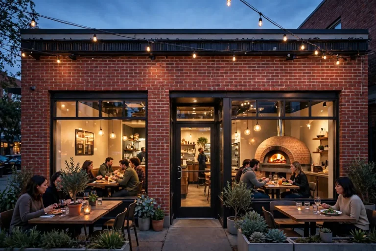 Your Pie locations featured image of a brick-oven pizza restaurant storefront