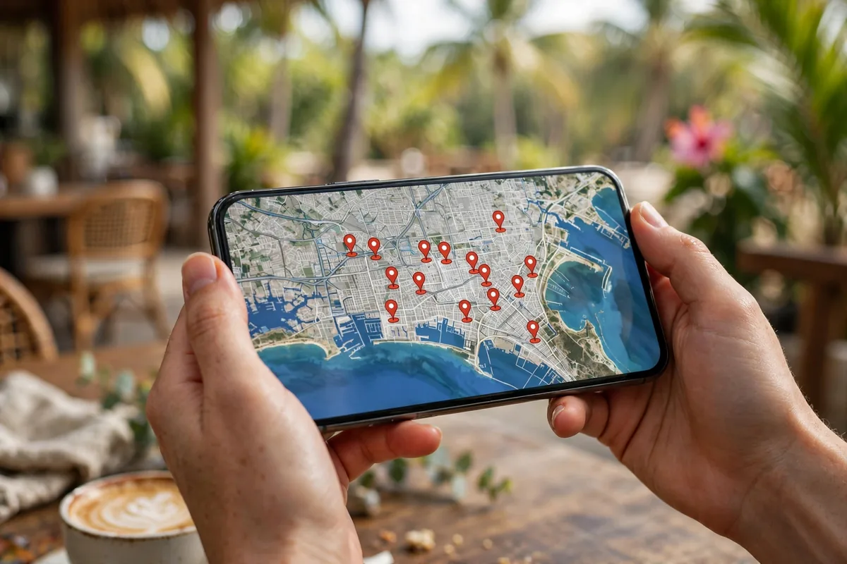Using a phone map to find Zippy's locations near me